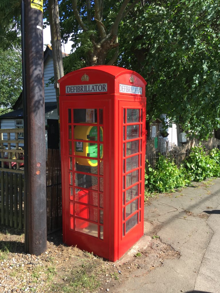 Defibrillator, Old Phone Kiosk, The Street