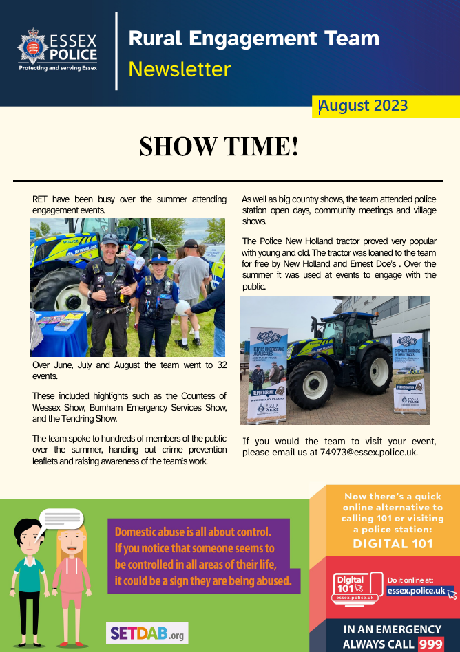 Rural Engagement Newsletter August 23