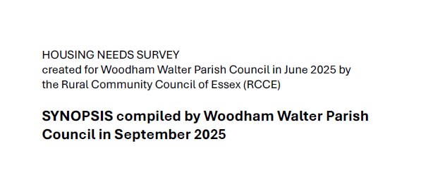 Image of front page of Housing Needs Survey Synopsis for Woodham Walter