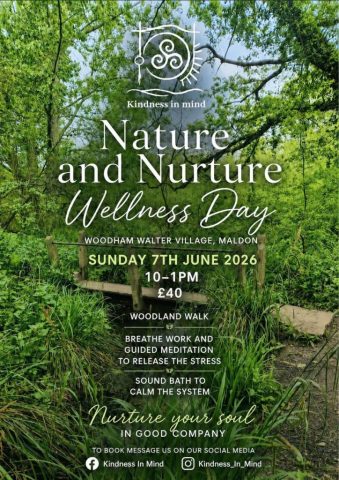 Image with details of a Wellness Day on 7th June 26 at Woodham Walter