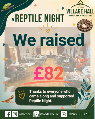 Total and thanks Evening with Reptiles